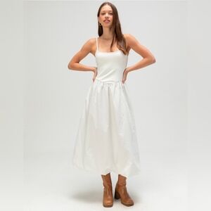 BDG Urban Outfitters Eden Midi Dress • White 1️⃣